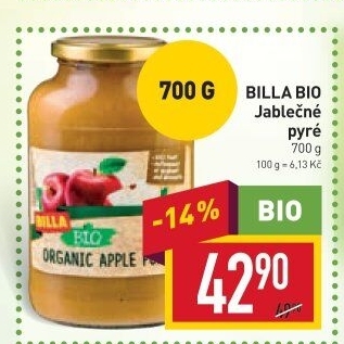 Pyré ovocné Naše Bio Billa