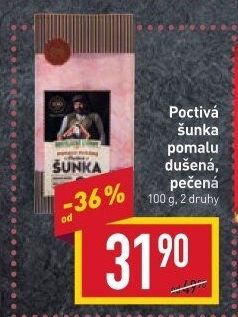 Šunka pomalu dušená poctivá Kostelecké uzeniny