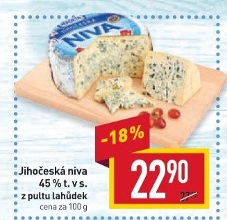 Sýr Niva Jihočeská 45% Madeta