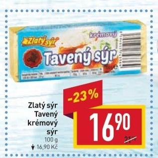 Sýr tavený Zlatý sýr Milkpol