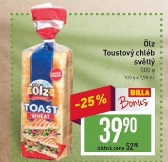 Toustový chléb Ölz
