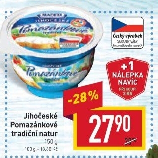 Tradiční pomazánkové Jihočeské Madeta