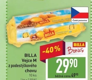 Vejce z podestýlky M Billa