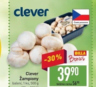 Žampiony Clever
