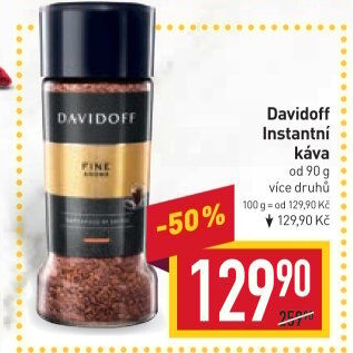 Instantní kávy Davidoff