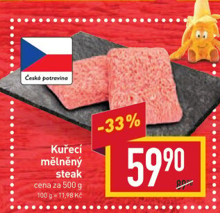 Kuřecí steak mletý