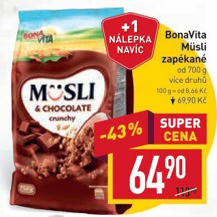 Müsli zapékané Bonavita