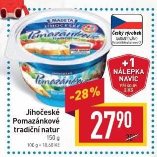 Tradiční pomazánkové Jihočeské Madeta