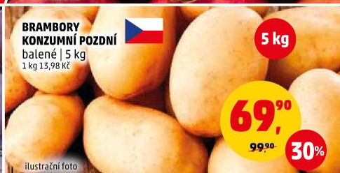 Brambory konzumní pozdní