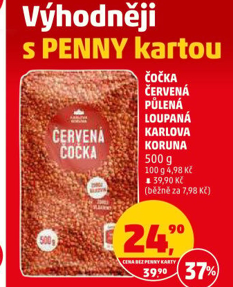 Čočka červená Karlova Koruna