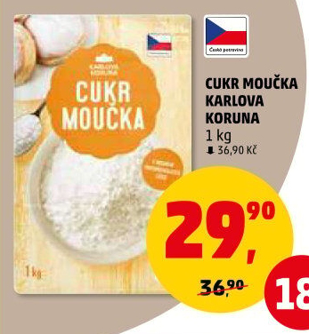 Cukr moučka Karlova Koruna