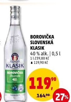 Pálenka Borovička slovenská Klasik St. Nicolaus