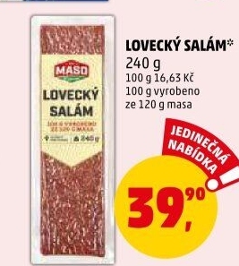 Salám lovecký Příbramská uzenina
