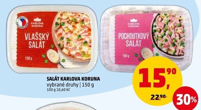 Saláty Karlova Koruna
