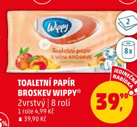 Toaletní papír 2vrstvý Wippy
