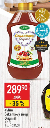 Čekankový sirup 4Slim