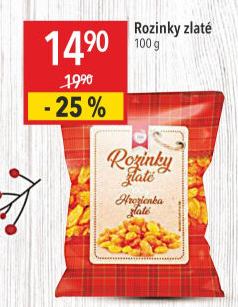 Rozinky zlaté IBK trade