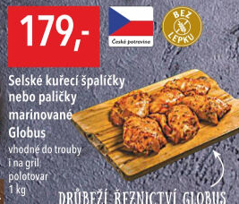 Selské kuřecí stehna marinovaná Globus