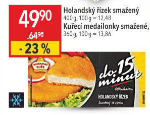 Řízek kuřecí holandský smažený mražený Vodňanské kuře