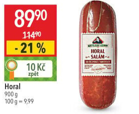 Salám Horal Kostelecké uzeniny