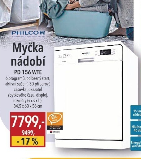 Myčka nádobí Philco PD 156 WTE