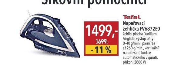 Napařovací žehlička Tefal SmartProtect Plus FV6872E0
