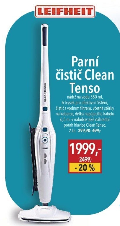 Parní čistič Clean Tenso Leifheit