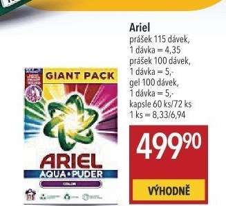 Prací prášek Ariel