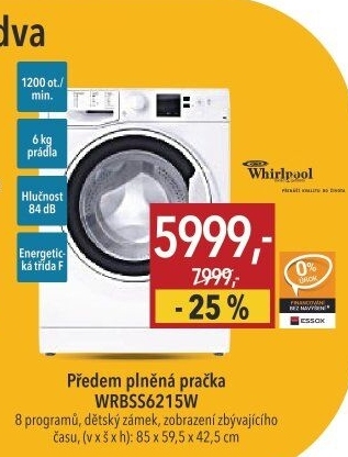 Pračka Whirlpool WRBSS6215W