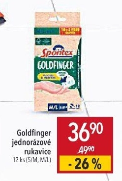 Rukavice jednorázové Goldfinger Spontex