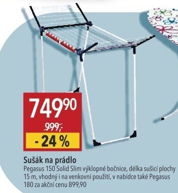 Sušák na prádlo Pegasus 150Solid Slim Leifheit