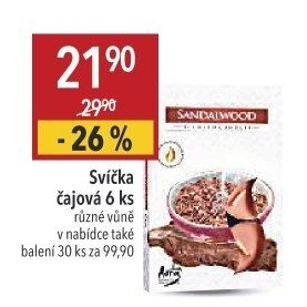 Svíčky čajové vonné Aura