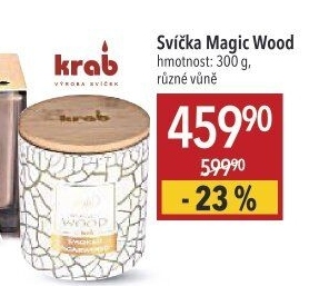 Svíčky Magic Wood Krab