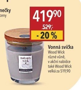 Svíčky ve skle vonné WoodWick