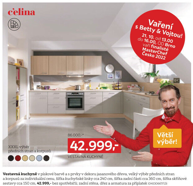 PLÁNOVATELNÁ KUCHYNĚ, BEZ SPOTŘEBIČŮ