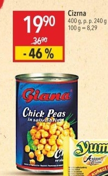 Cizrna ve slaném nálevu Giana