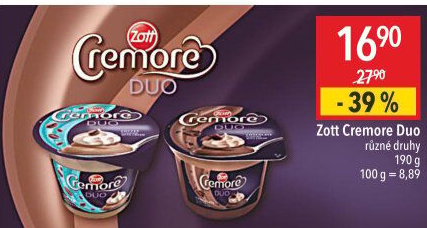 Dezert Cremore Duo Zott