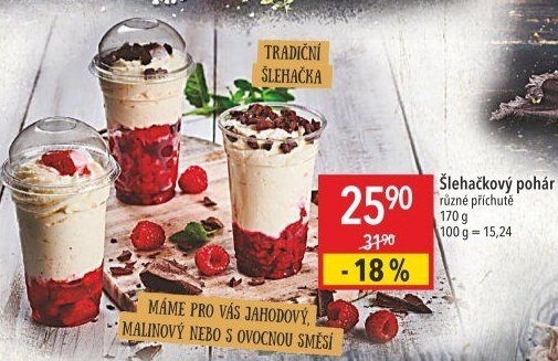 Dezert pohár šlehačkový