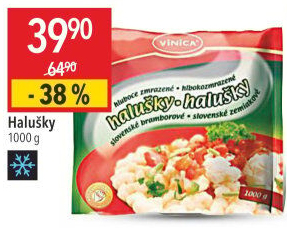 Halušky bramborové mražené Vinica