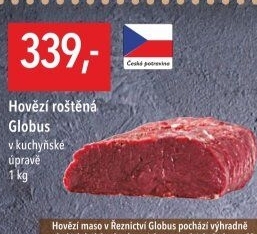 Hovězí roštěná Globus