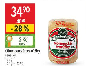 Sýr tvarůžky olomoucké věnečky A.W.