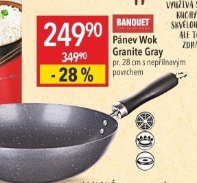 Wok pánev Granite Banquet