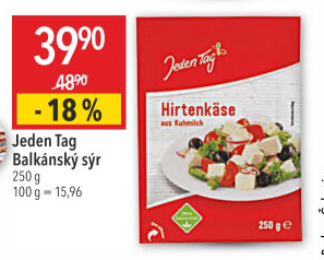 Balkánský sýr Jeden Tag