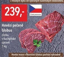 Hovězí pečeně z krku Globus