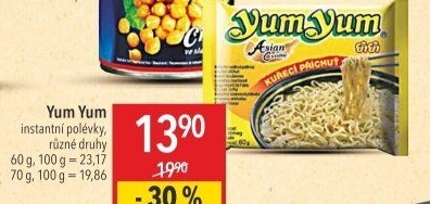 Instantní polévka YumYum