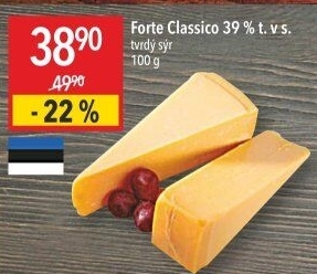 Sýr Forte Classico 39%