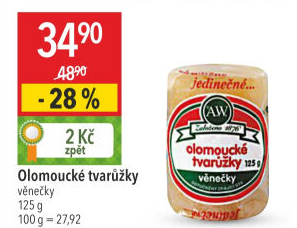 Sýr tvarůžky olomoucké věnečky A.W.