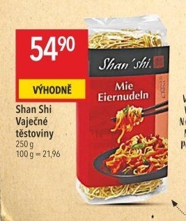 Těstoviny vaječné Shan'