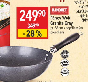 Wok pánev Granite Banquet