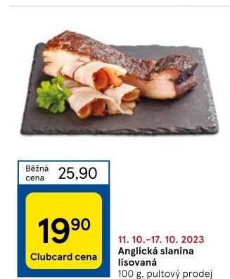 Anglická slanina lisovaná